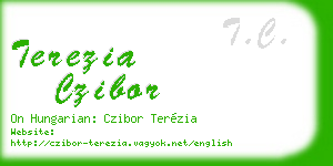terezia czibor business card